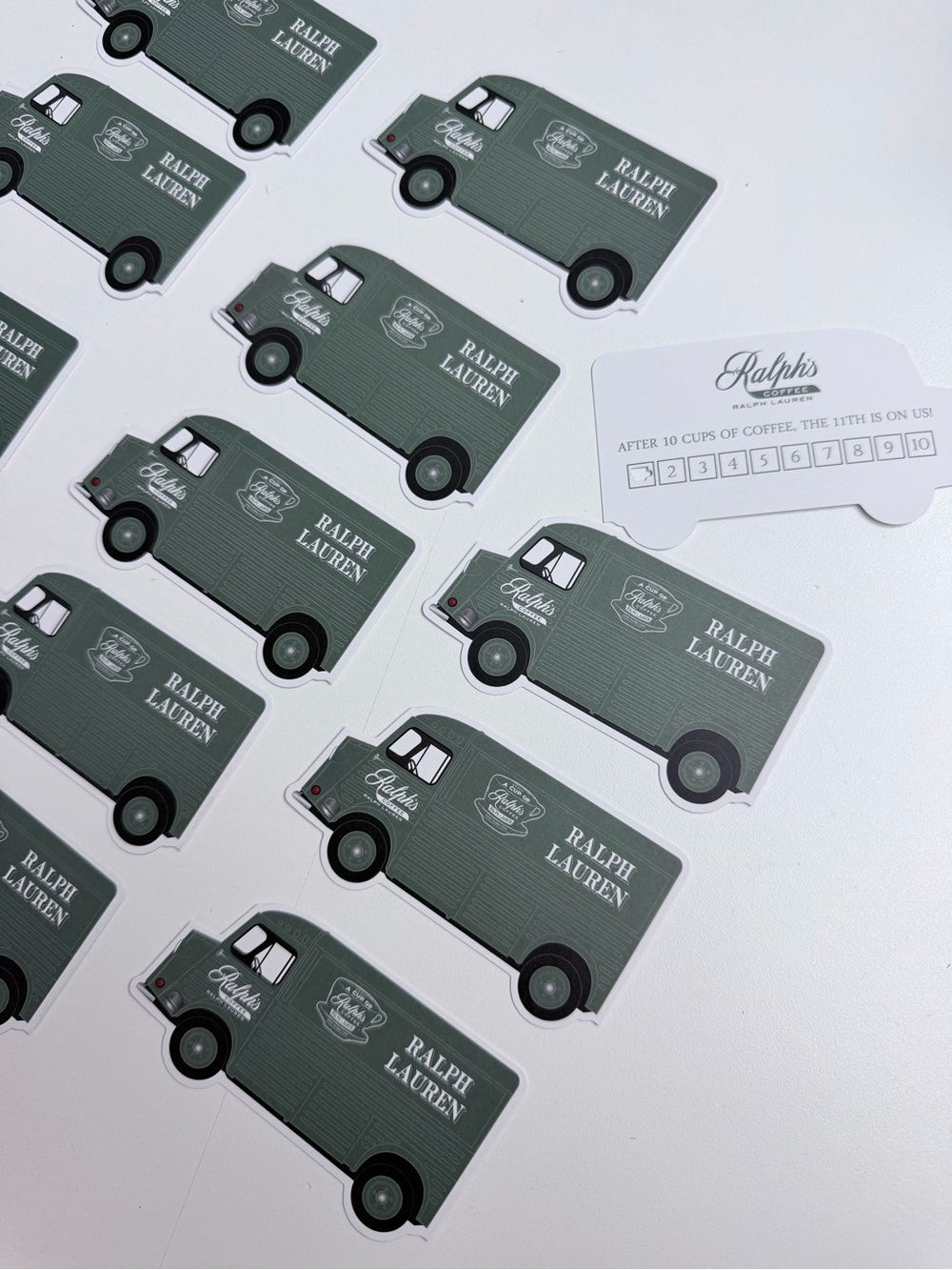 Polo Ralph Lauren Ralph’s Coffee Punch Cards Bundle Of 15 Loyalty Cards
